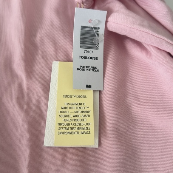 NEW WILFRED Lily Go To Long Sleeve Bodysuit Poetic Pink Rose Tencel M | NWT - Picture 5 of 7